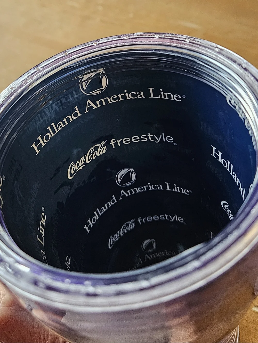 Set Of 2 Holland America Line World Map Travel Insulated Tumbler Silver/Blue